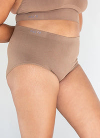 Classic Brief - High Wasted Vintage Cut - Nude + Bronze - Sare StoreNatV BasicsUnderwear