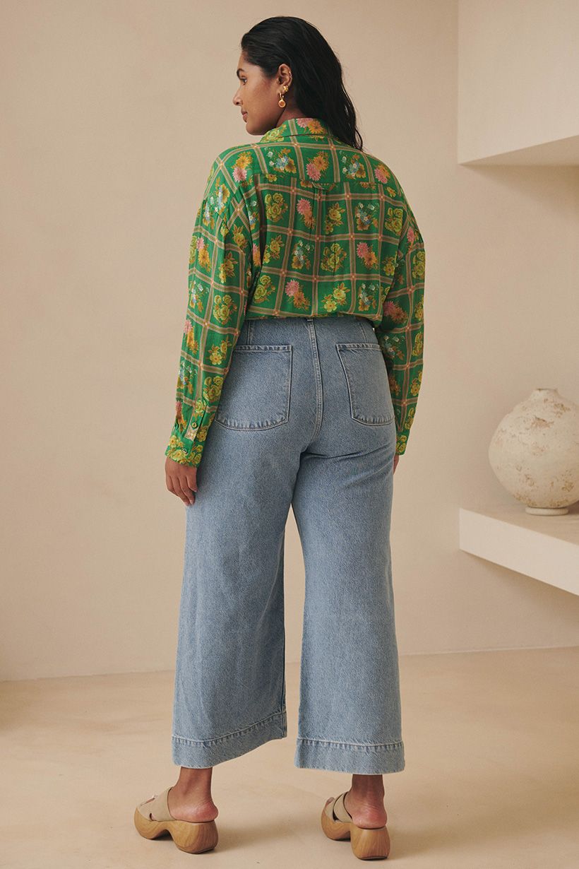 Classic Denim Cropped Jean - Sun Washed Blue - Sare StoreSPELLJeans