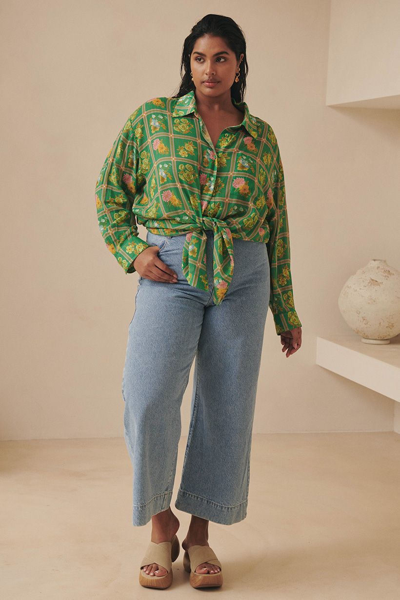 Classic Denim Cropped Jean - Sun Washed Blue - Sare StoreSPELLJeans