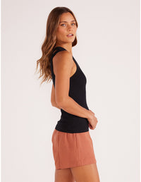 Cleo Belted Short - Nutmeg - Sare StoreMink PinkShorts