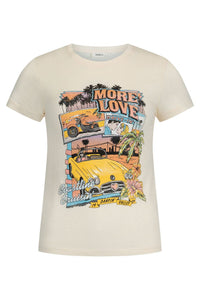 Coastline Cruisin' Shrunken Tee - Vintage Cream - Sare StoreSPELLT-shirt
