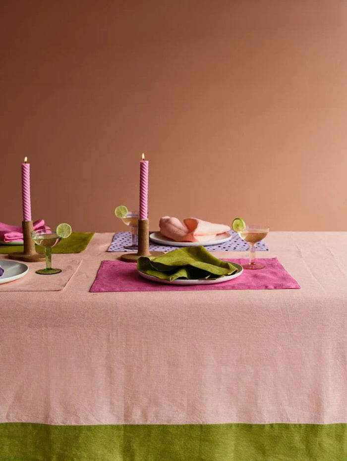 Colourblock Tablecloth - Peach - Sare StoreMosey MeTablecloth