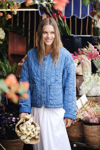 Comfy Quilted Jacket - Worn Blue Denim - Sare StoreCeres LifeJacket