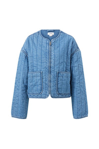 Comfy Quilted Jacket - Worn Blue Denim - Sare StoreCeres LifeJacket