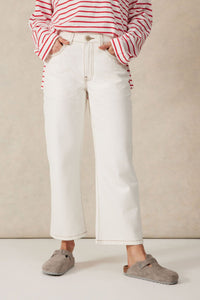 Crop Frenchie Jean - Fresh Ecru - Sare StoreCeres LifeJeans
