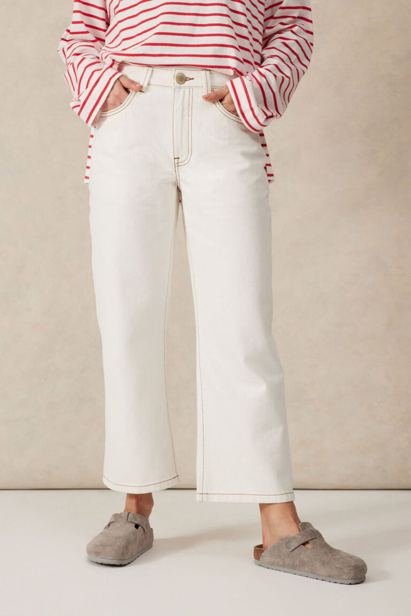 Crop Frenchie Jean - Fresh Ecru - Sare StoreCeres LifeJeans