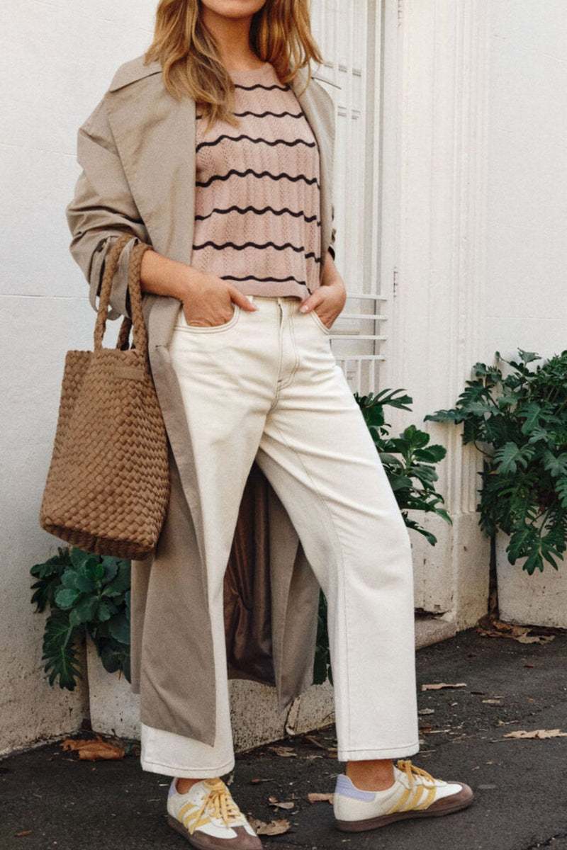 Crop Frenchie Jean - Fresh Ecru - Sare StoreCeres LifeJeans