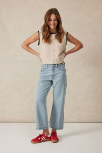 Crop Frenchie Jean - Vintage Blue - Sare StoreCeres LifeJeans