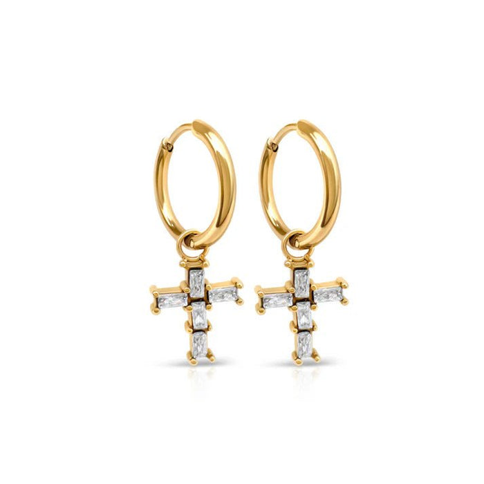 Cross Over Huggie Earrings - Sare StoreEverEarrings