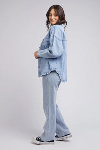 Dale Denim Shacket - Light Blue - Sare StoreAll About EveJacket