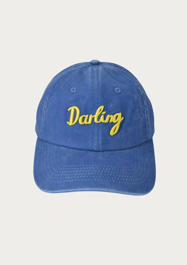 Vintage Wash Darling Cap - Blue/Yellow