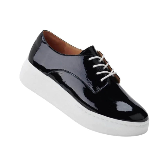 Derby City- Black Crinkle Patent - Sare StoreRollie NationShoes