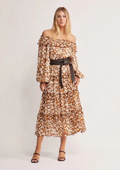 Desert Floral Print Midi Dress - Sare StoreMOS The LabelDress