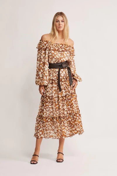 Desert Floral Print Midi Dress - Sare StoreMOS The LabelDress