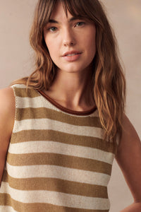 Em Spring Tank - Camel Stripe - Sare StoreLittle LiesKnit
