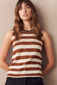Em Spring Tank - Rust Stripe - Sare StoreLittle LiesKnit