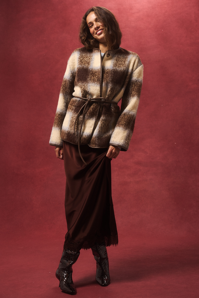 Luna Skirt - Truffle Lace