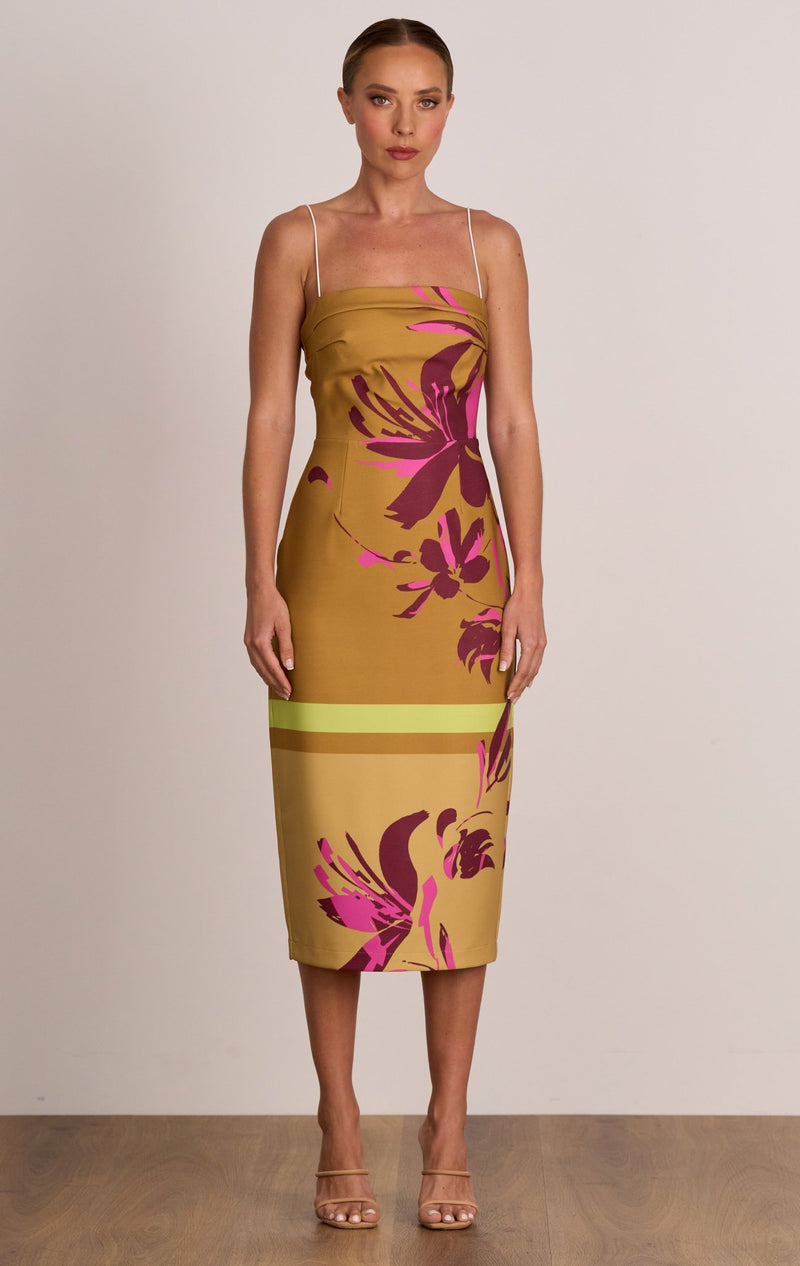 Flicker Party Midi: Gold - Sare StorePasduchasDress
