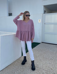 Francine Top - Pink OSFA - Sare StoreKiik LuxeTops