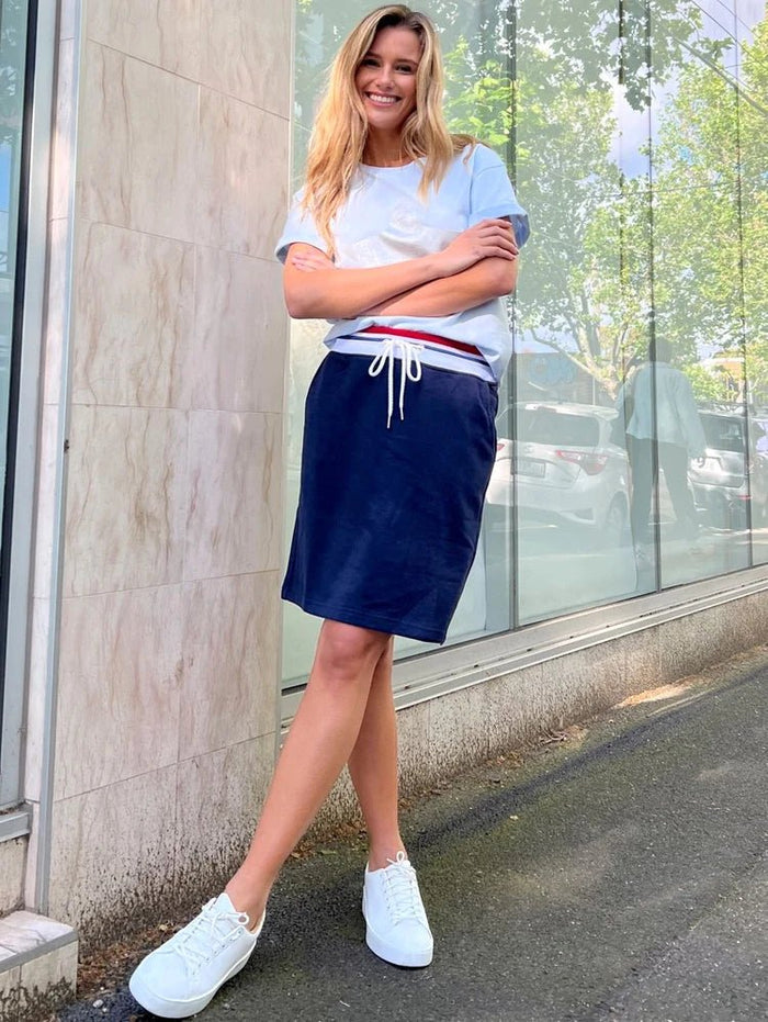 French Navy Skirt - Sare StoreLeoni AustraliaSkirt