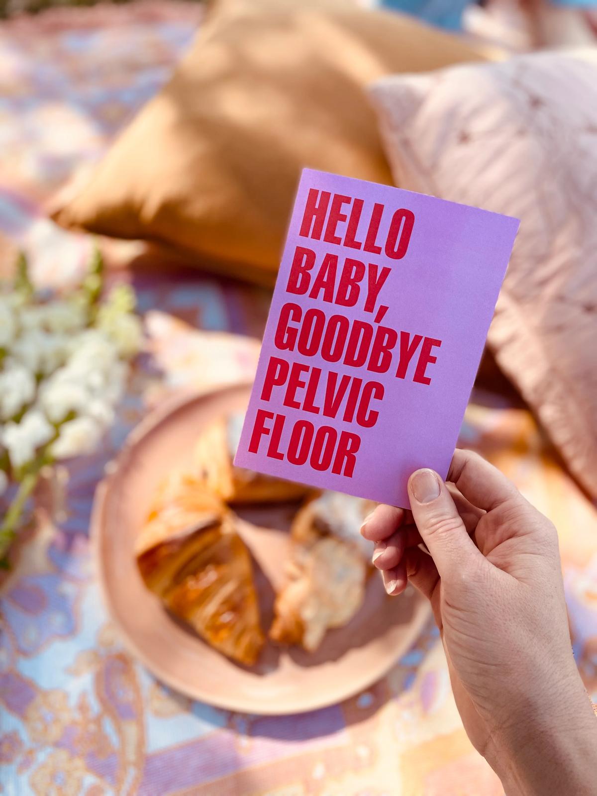 Hello Baby - Pink & Red Baby Shower Greeting Card - Sare StoreBad on PaperGreeting Cards