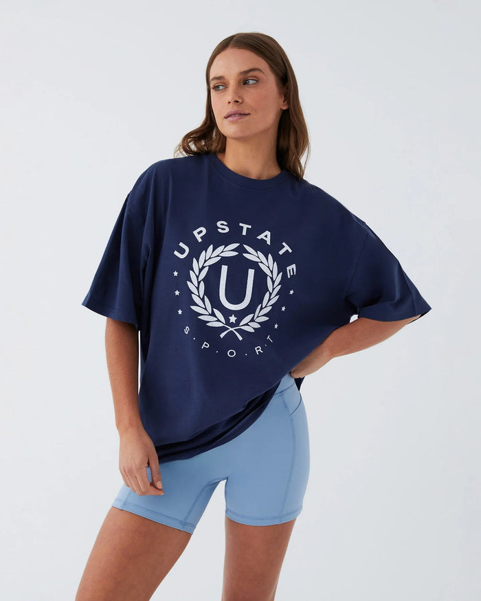 Hustle Tee - Night Sky / Upstate Wreath Crackle - Sare StoreUpstate SportTee