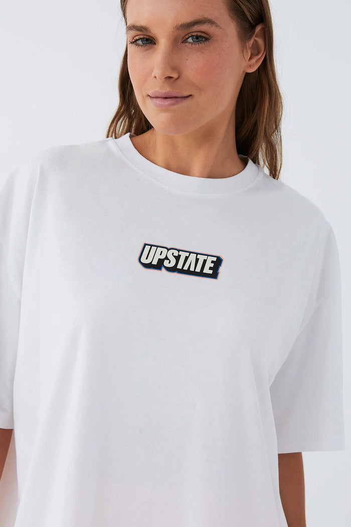 Hustle Tee - White / Upstate Hustle - Sare StoreUpstate SportT-shirt