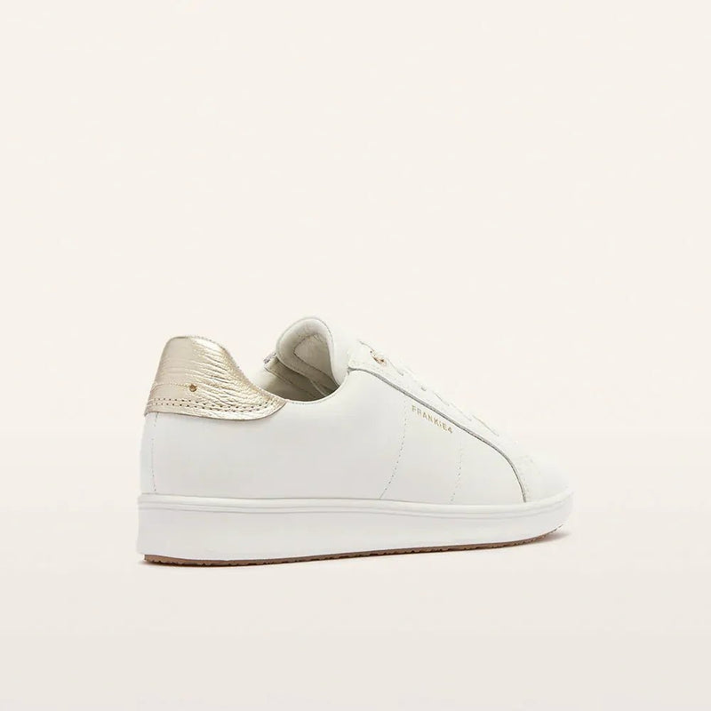 Jackie V - White/Gold Grain - Sare StoreFrankie 4Shoes