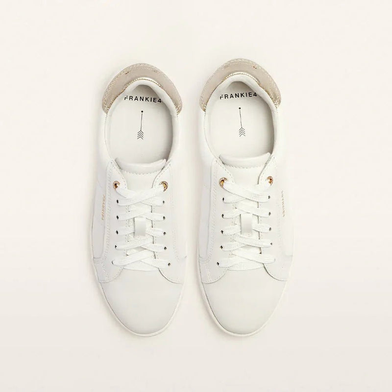 Jackie V - White/Gold Grain - Sare StoreFrankie 4Shoes
