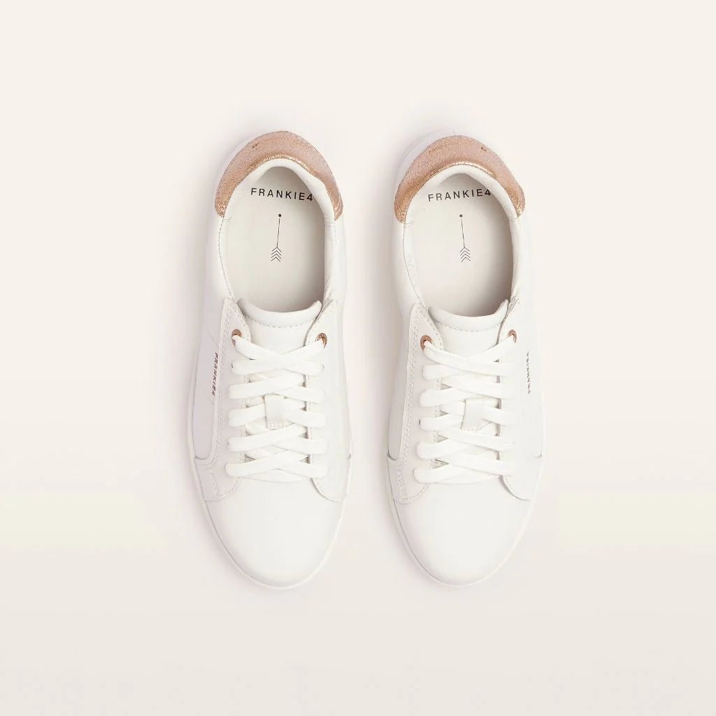 Jackie V - White/Rose Gold - Sare StoreFrankie 4Shoes