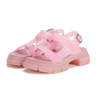 Jelly Sandal Clear Pink - Sare StoreRollie NationShoes