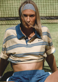 Jersey Polo - Butter Stripe