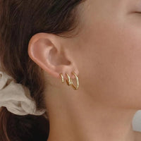 Jett Gold Hoop Earrings - Sare StoreArms Of EveEarrings