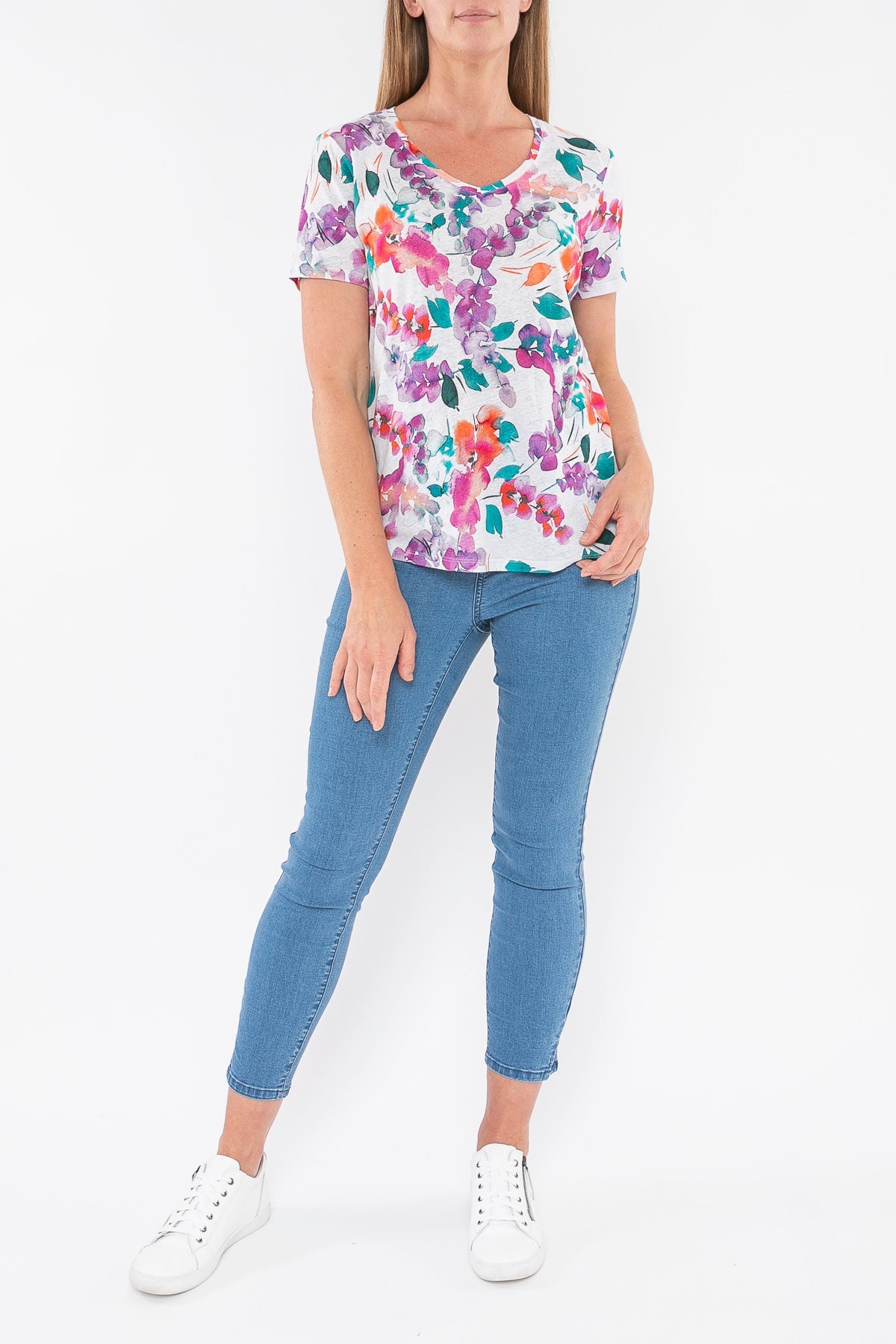 JUMP - Painterly Floral Tee - Sare StoreJumpTops