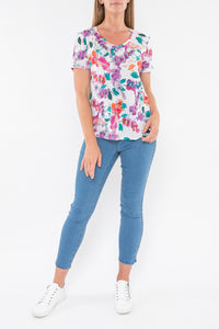 JUMP - Painterly Floral Tee - Sare StoreJumpTops