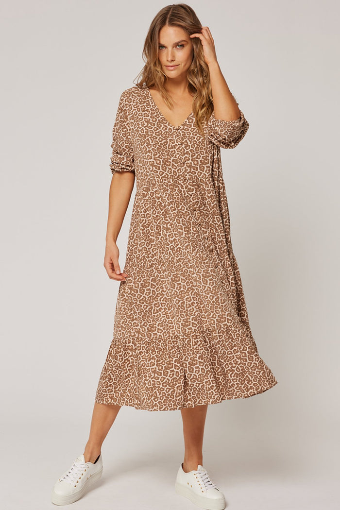 Kara Maxi Dress - Hazel Leopard - Sare StoreCartel & WillowDress