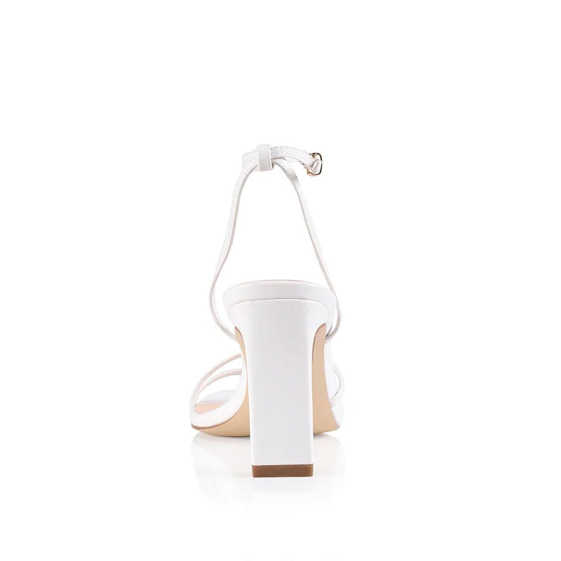 Kimmy Slim Strappy Heels- White - Sare StoreVerali ShoesShoes