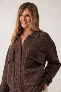 Knit Bomber Cardi - Mushroom Nep - Sare StoreCeres LifeCardigan