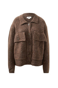 Knit Bomber Cardi - Mushroom Nep - Sare StoreCeres LifeCardigan