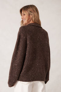 Knit Bomber Cardi - Mushroom Nep - Sare StoreCeres LifeCardigan