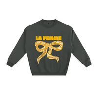 La femme Fleeced Sweatshirt - Dark Gray - Sare StoreMaku The LabelSweatshirts