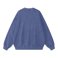 La Sirene Acid Wash Crew Neck - Blue - Sare StoreMaku The LabelSweatshirts