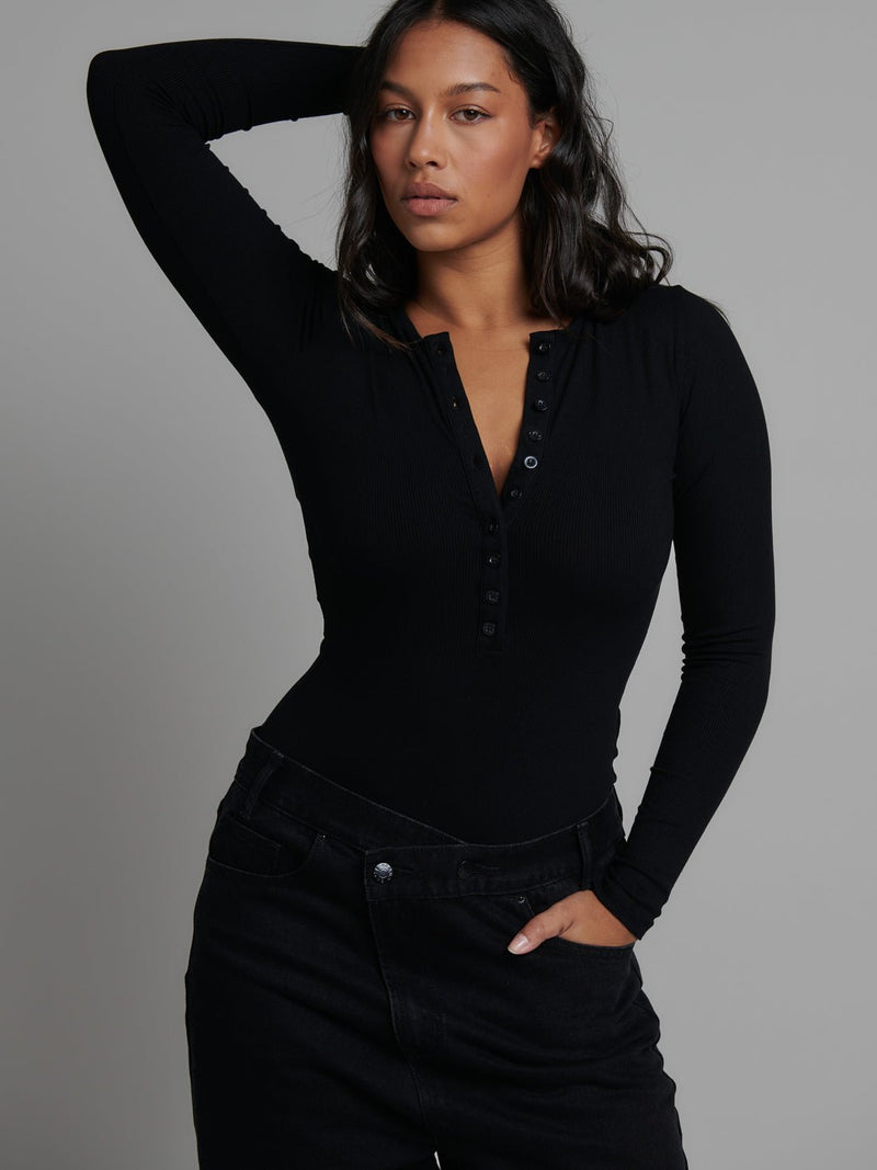 Lara Bodysuit - Black - Sare StoreBayse BrandBodysuit