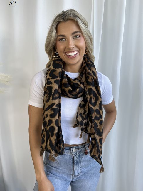 Leopard Scarf - Brown - Sare StoreMiracle FashionScarf