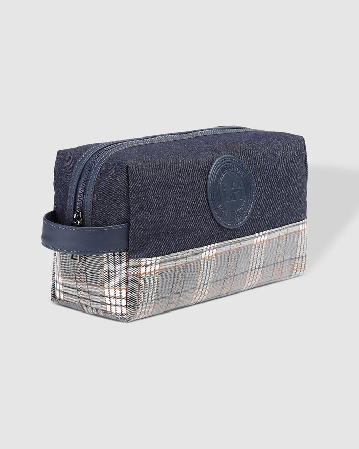 Levi Dark Denim Toiletries Bag - Sare StoreLouenhidecosmetic bag