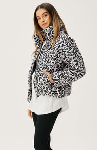 Lillie Puffer Jacket - Creme Leopard - Sare StoreCartel & WillowJacket