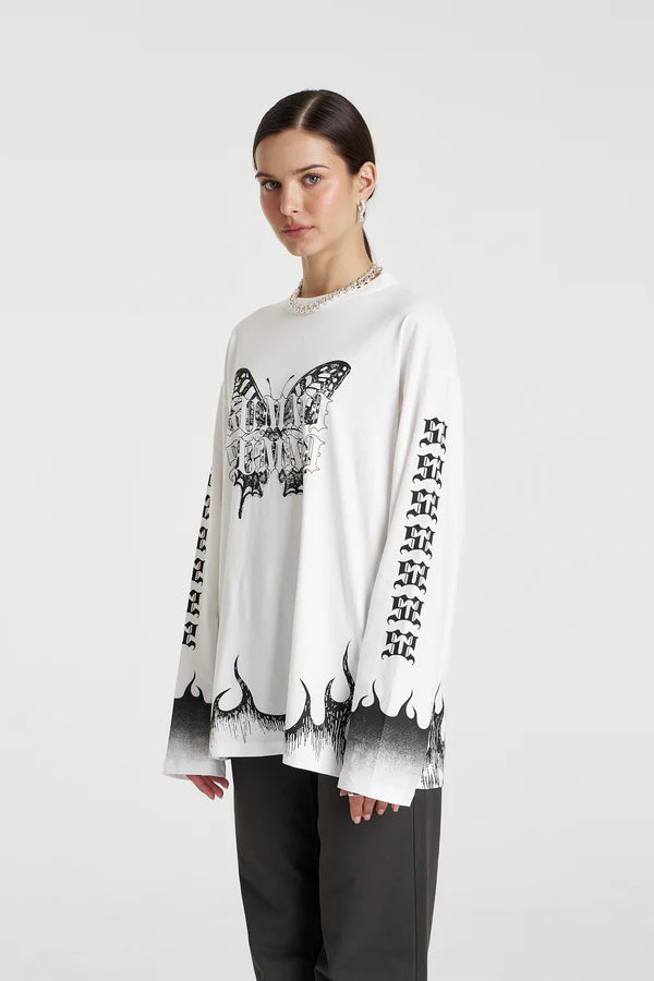 Eden LS Tee - Lily White