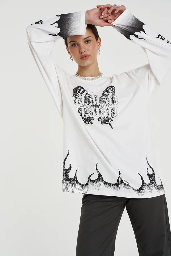 Eden LS Tee - Lily White