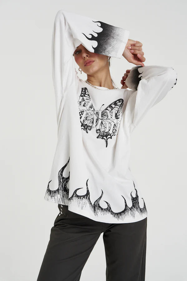 Eden LS Tee - Lily White
