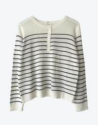 Gia Stripe Knit - Black Stripe